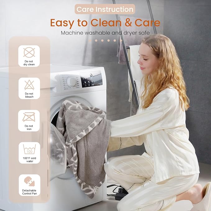 Heated Blanket Electric Throw Blanket - Image 7