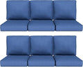 Outdoor Chair Cushions 23" x 24" x 4", Patio Deep Seat Replacement Cushions Set by Pugire