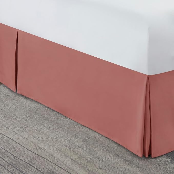 Nestl Pink Clay Twin Bed Skirt - Image 8