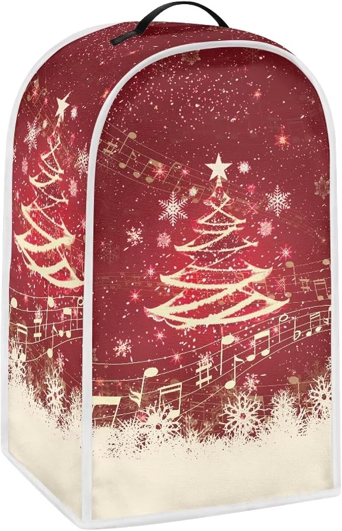 Christmas Blender Cover for Kitchen Countertop Xmas Tree Small Appliance Dust by HUISEFOR