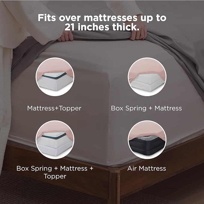 Bedsure Deep Pocket Twin Sheets Set - Image 2