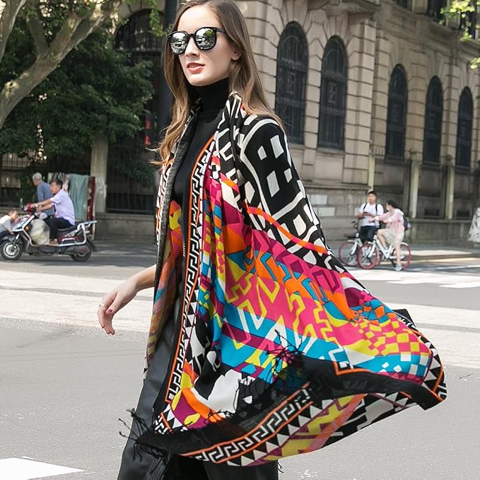 DANA XU 100% Merino Wool Pashmina Shawl - Image 7