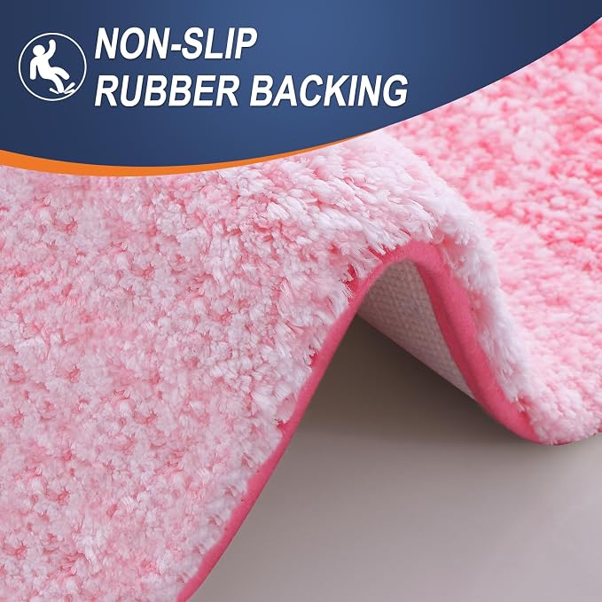 OLANLY Bathroom Runner Rugs 47x20, Extra Soft Absorbent Microfiber Bath Rugs - Image 4