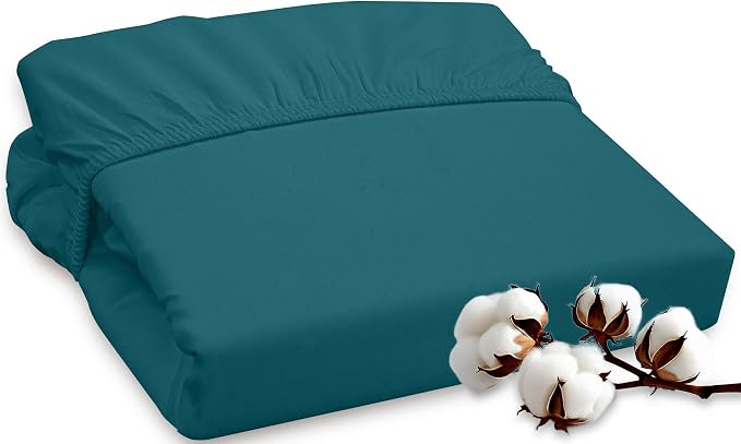 ROYALE LINENS 300 Thread Count 100% Long Staple Combed Cotton Fitted Sheet by ROYALELINENS