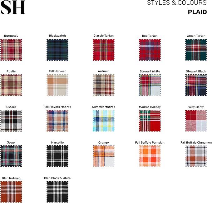 Solino Home Linen Stewart Plaid Table Runner 120 Inches Long - Image 6