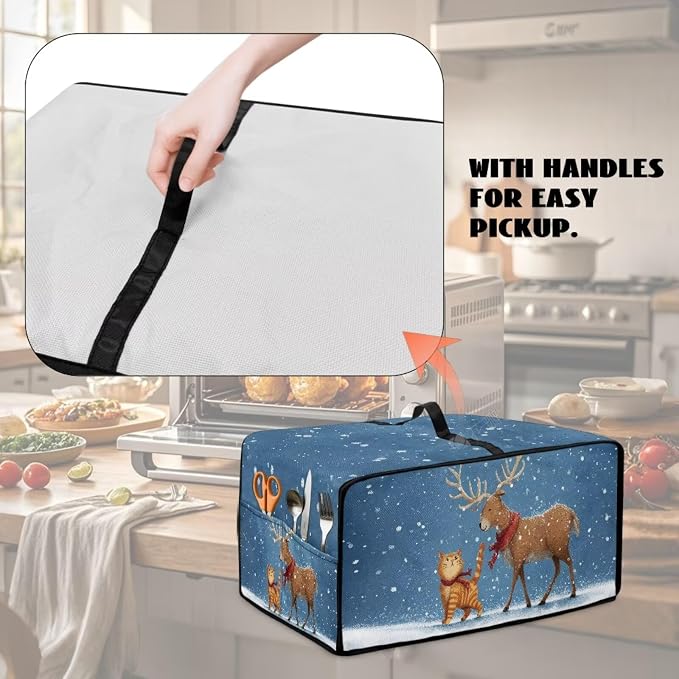 Air Fryer Toaster Oven Dust Cover Countertop Microwave Dust Cover Protector - Image 4