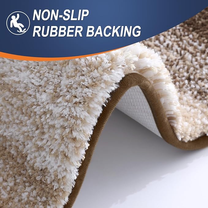 OLANLY Bathroom Rugs Mat 24x16, Extra Soft Absorbent Microfiber Bath Rugs - Image 5