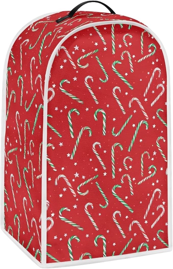 Christmas Teal Blender Cover for Kitchen Countertop Xmas Small Appliance Dust by HUISEFOR