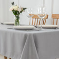 maxmill Square Tablecloth Slubby Texture Stain Resistant Waterproof Wrinkle by maxmill