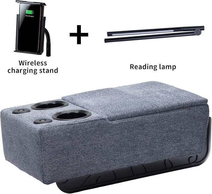Removable Sofa Armrest, Dual Cup Holders Large Size Multifunctional Couch Caddy - Image 3