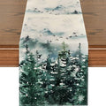 Christmas Table Runner 13x72 Inch Xmas Trees National Trees Snowflakes Winter by ZCHOMI