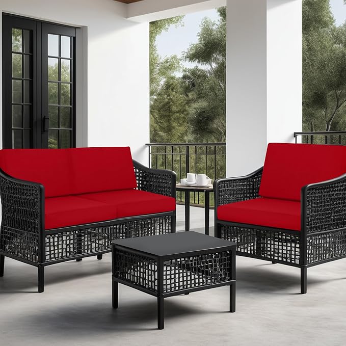 idee-home Outdoor Cushions for Patio Furniture, Outdoor Seat Cushion, - Image 4