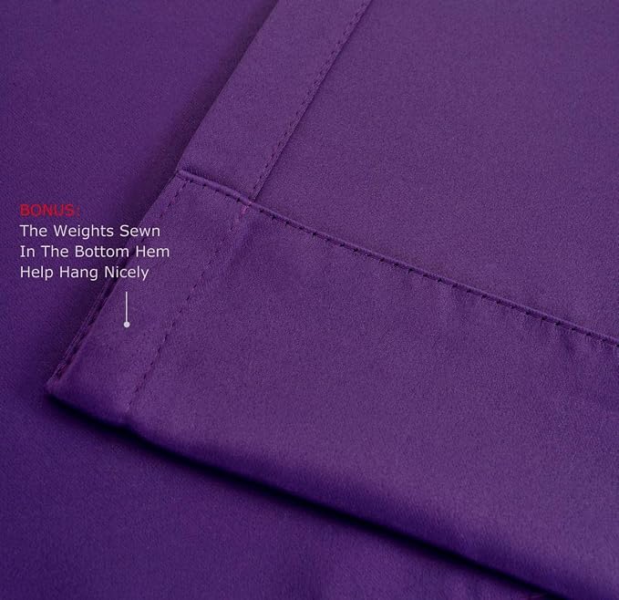 MIUCO Thermal Insulated Grommet Window Blackout Curtains Panels - Image 5