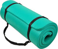 BalanceFrom GoCloud 71x24 Inches Extra Thick Yoga Mat 1-Inch High-Density Foam by BFFITNESS