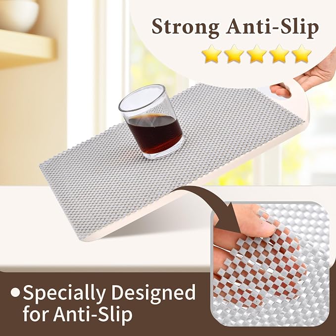 Drawer and Shelf Liner for Kitchen Cabinet: 12 in X 10 Ft Non Slip Waterproof - Image 4