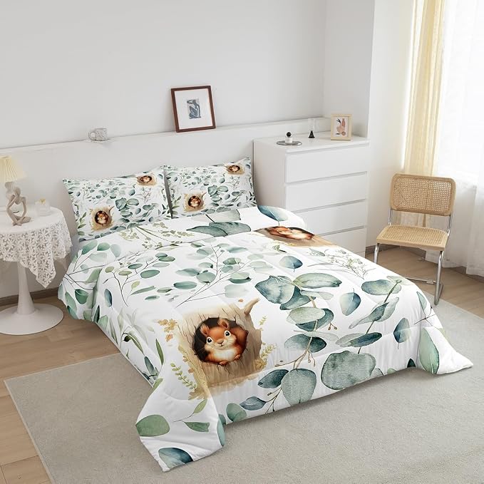 Erosebridal Kawaii Squirrel Bedding Toddler Size - Image 3