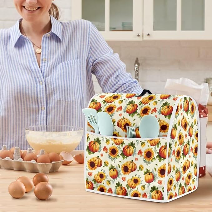 Sunflower Mixer Cover for Kitchen Aid 4.5-5 Qt Mixer Small Appliance Dust - Image 2