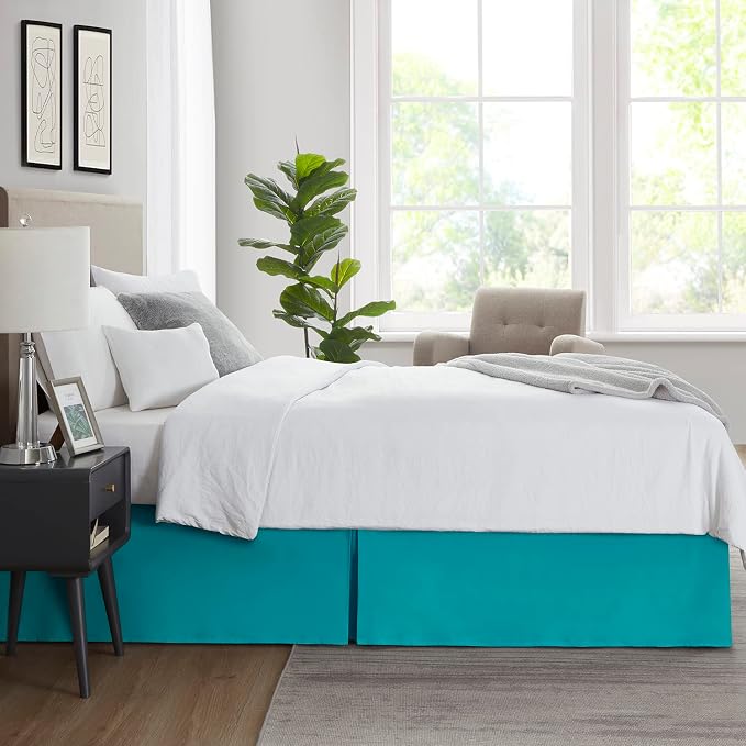 Nestl Teal Bed Skirt Queen Size - Image 7