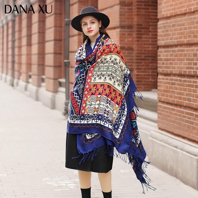 DANA XU 100% Merino Wool Pashmina Shawl - Image 8