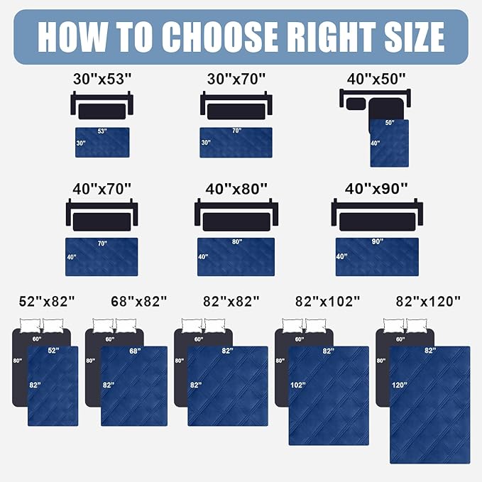 Smiry Waterproof Dog Bed Cover Blanket 52x82, Soft Reversible Pet Blanket - Image 6