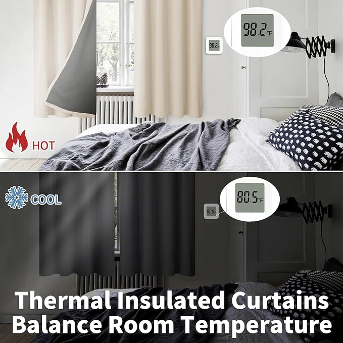 BGment Blackout Curtains for Living Room 84 Inch Length 2 Panels Set, Full Room - Image 4