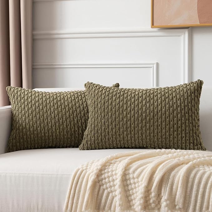 Kevin Textile 12x24 Inch Pillow Cover 1 Pack Boho Decorative Soft Striped - Image 4