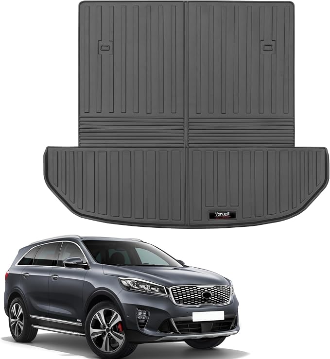 Custom for 2016-2020 Kia Sorento 7 Seat Cargo Mats Trunk Liner by Yonugli