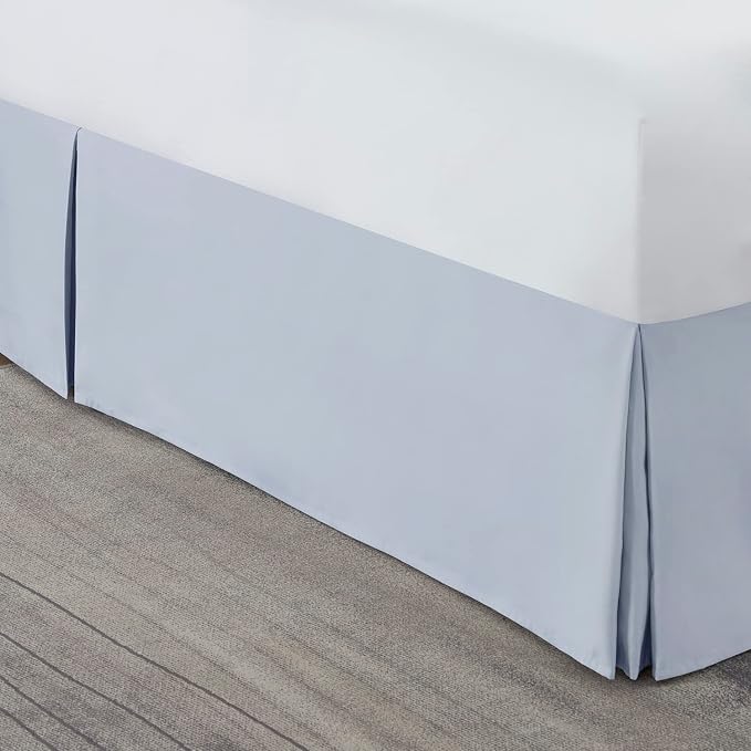 Nestl Ice Blue Twin XL Bed Skirt - Image 8