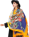 DANA XU 100% Merino Wool Extra Large Pashmina Blanket Travel Scarf Cashmere Wrap by DANAXU