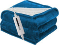 Electric Heated Blanket Throw Size 50"x60", 5 Heat Settings- 3H Auto Shut Off by RALYSUN