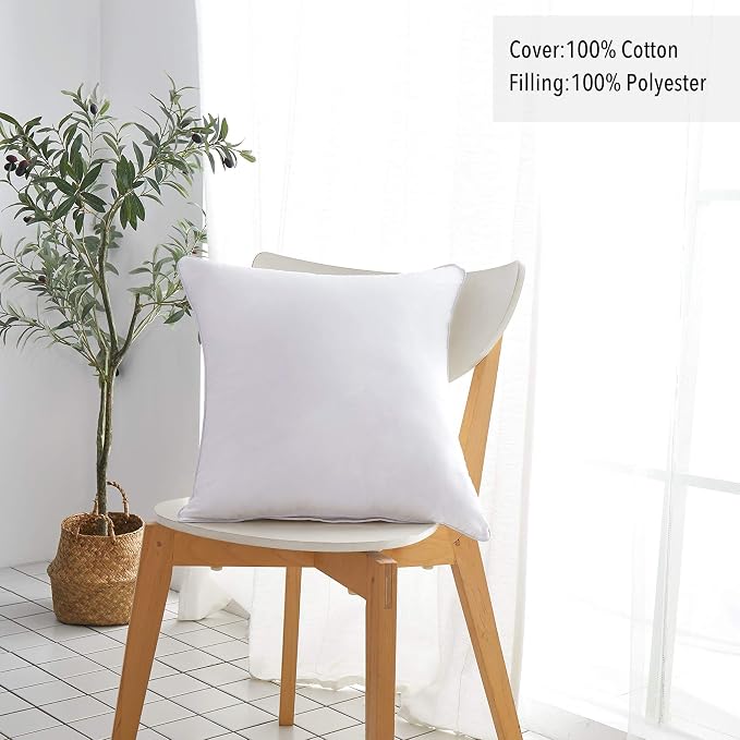 Oubonun 20 x 20 Throw Pillow Inserts - Image 3