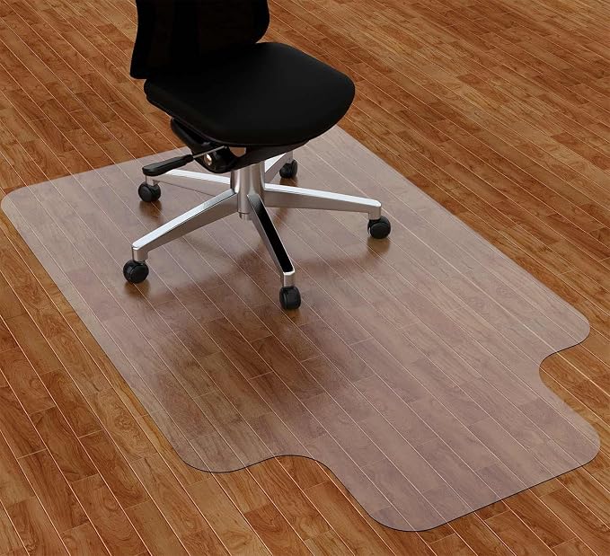 Amyracel Office Chair Mat for Hardwood Floor, 30” x 48” Clear Desk Chair Mat by Amyracel