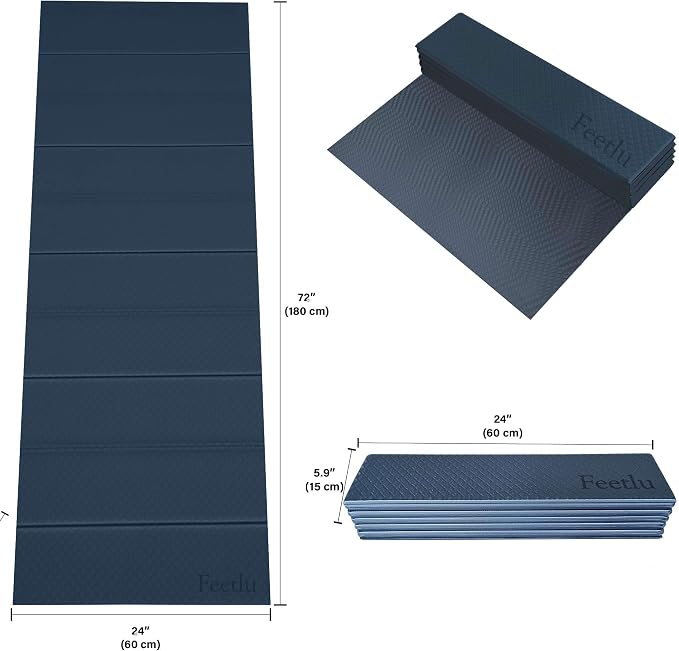 Foldable Yoga Exercise Mat – Lightweight, and Easy to Store - Image 2