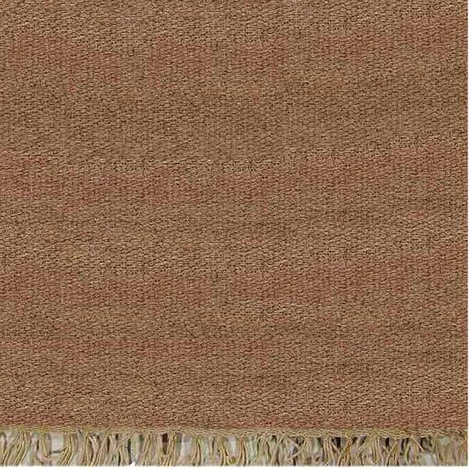 Rugsotic Carpets Hand Woven Flat Weave Kilim Wool 4'x6' Area Rug Solid Cream - Image 4