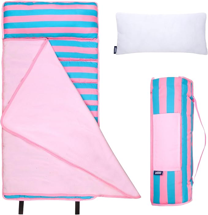 Wildkin 43-inch Kids Nap Mat – Soft Microfiber Toddler Sleeping Mat by Wildkin