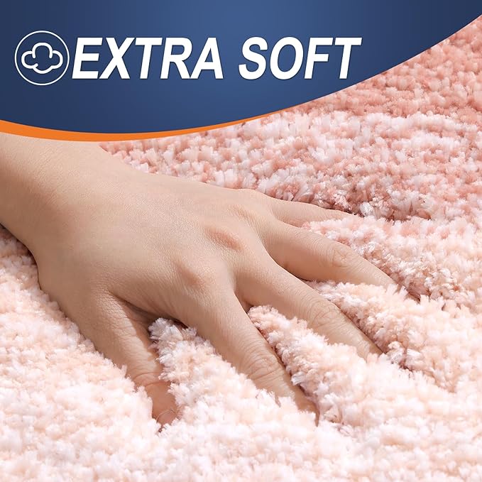 OLANLY Bathroom Rugs Mat 24x16, Extra Soft Absorbent Microfiber Bath Rugs - Image 2