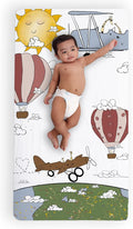 JumpOff Jo - Fitted Crib Sheet, Super Soft 100% Cotton Sheet by JumpOffJo