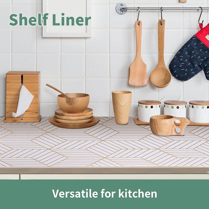 Shelf Liners for Kitchen Cabinets 23.6in x 40FT, Non Adhesive Cabinet Liner - Image 3