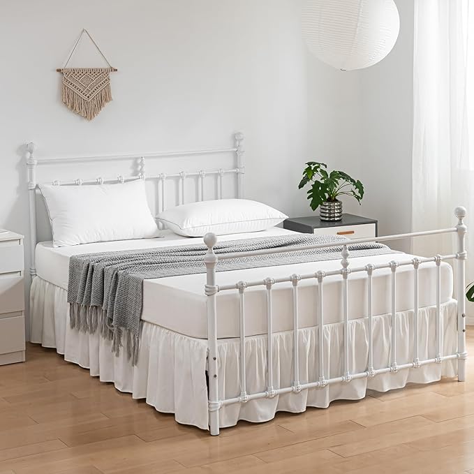 Bed Skirt Queen Size Ruffled Bed Skirt - Image 3