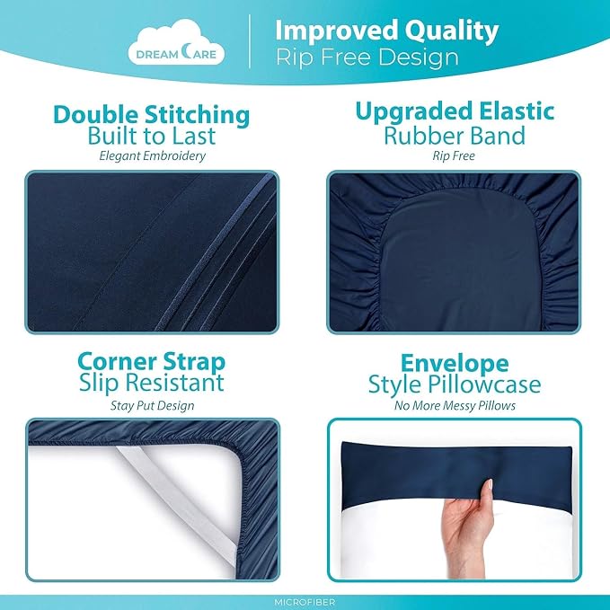 DREAMCARE King Size Sheets Set - Image 7