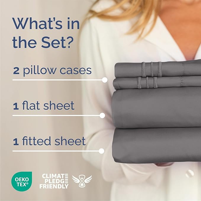 Queen Size 4 Piece Sheet Set - Image 2