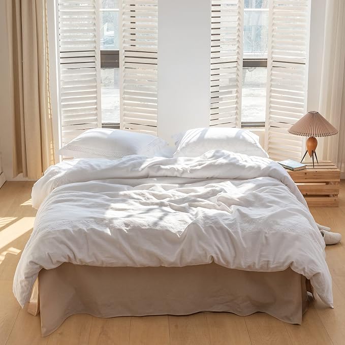 BISELINA French Linen Bed Skirt - Image 6