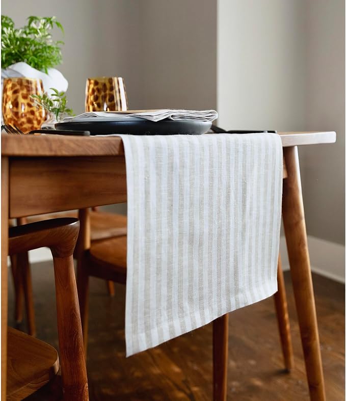 Solino Home Linen Table Runner 132 Inches Long - Image 2