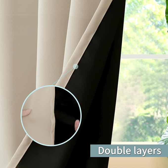 BGment Champagne Blackout Curtains - Image 7