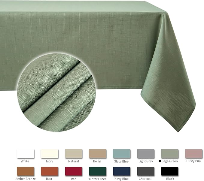 maxmill Tablecloth Stain Resistant Waterproof Wrinkle Resistant Spillproof - Image 4