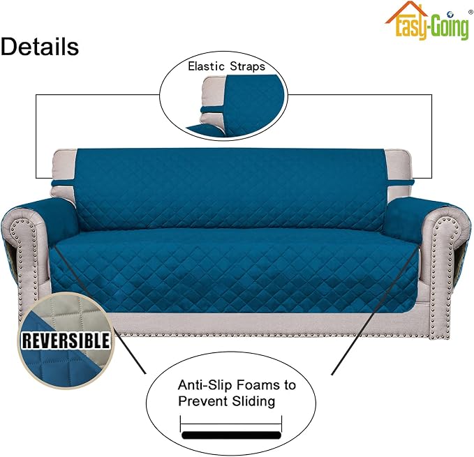 Easy-Going Oversized Chair Sofa Slipcover Reversible Sofa Cover Water Resistant - Image 3