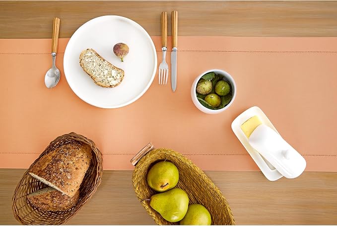 Solino Home Cotton Linen Table Runner 108 Inches Long - Image 3