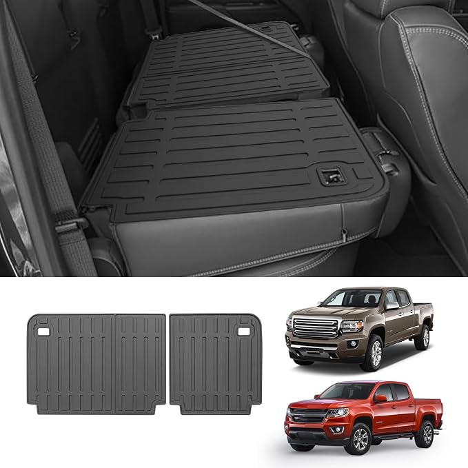 Custom for 2015-2022 Chevy Colorado/GMC Canyon Crew Cab Rear Seat Backrest Mats - Image 2