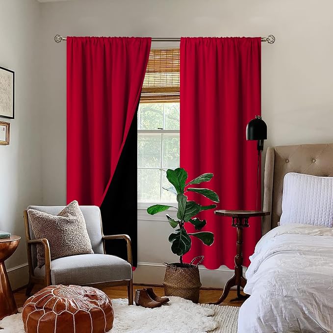 BGment Blackout Curtains for Bedroom 84 Inch Long, Thermal Insulated Bedroom - Image 2