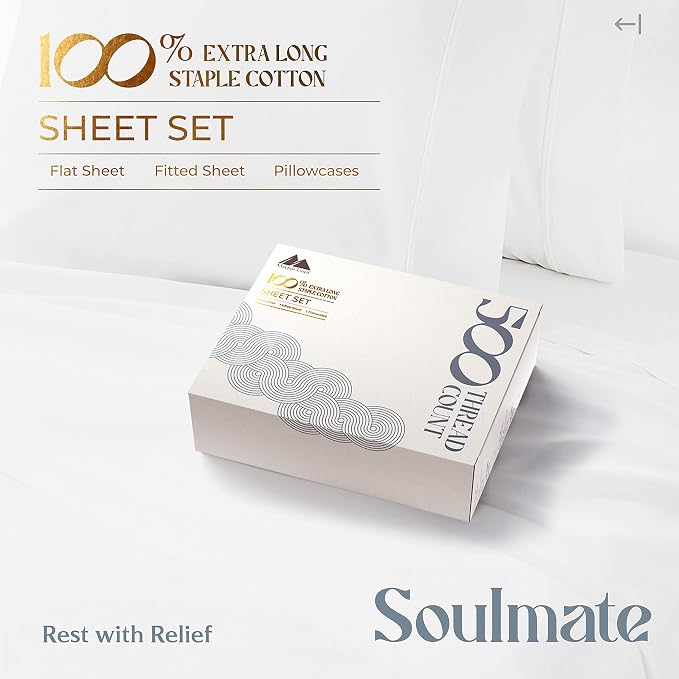 Mayfair Linen Twin Sheet Sets Cotton - Image 4